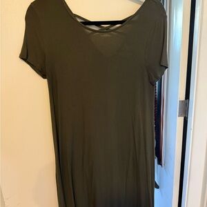 Mossimo Supply Co. Olive Mini Dress